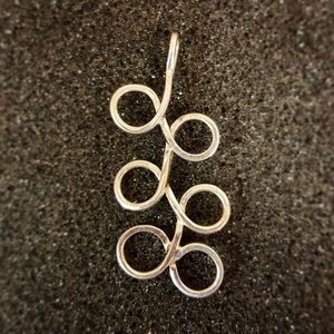 Freeform Sterling Silver Pendant